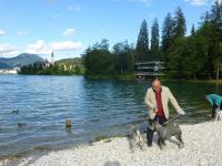 U jezera Bled ve Slovinsku